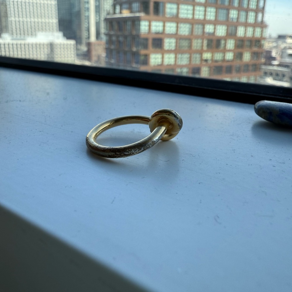 Celine Gold and Silver Twist Ring - Picture 8 of 8